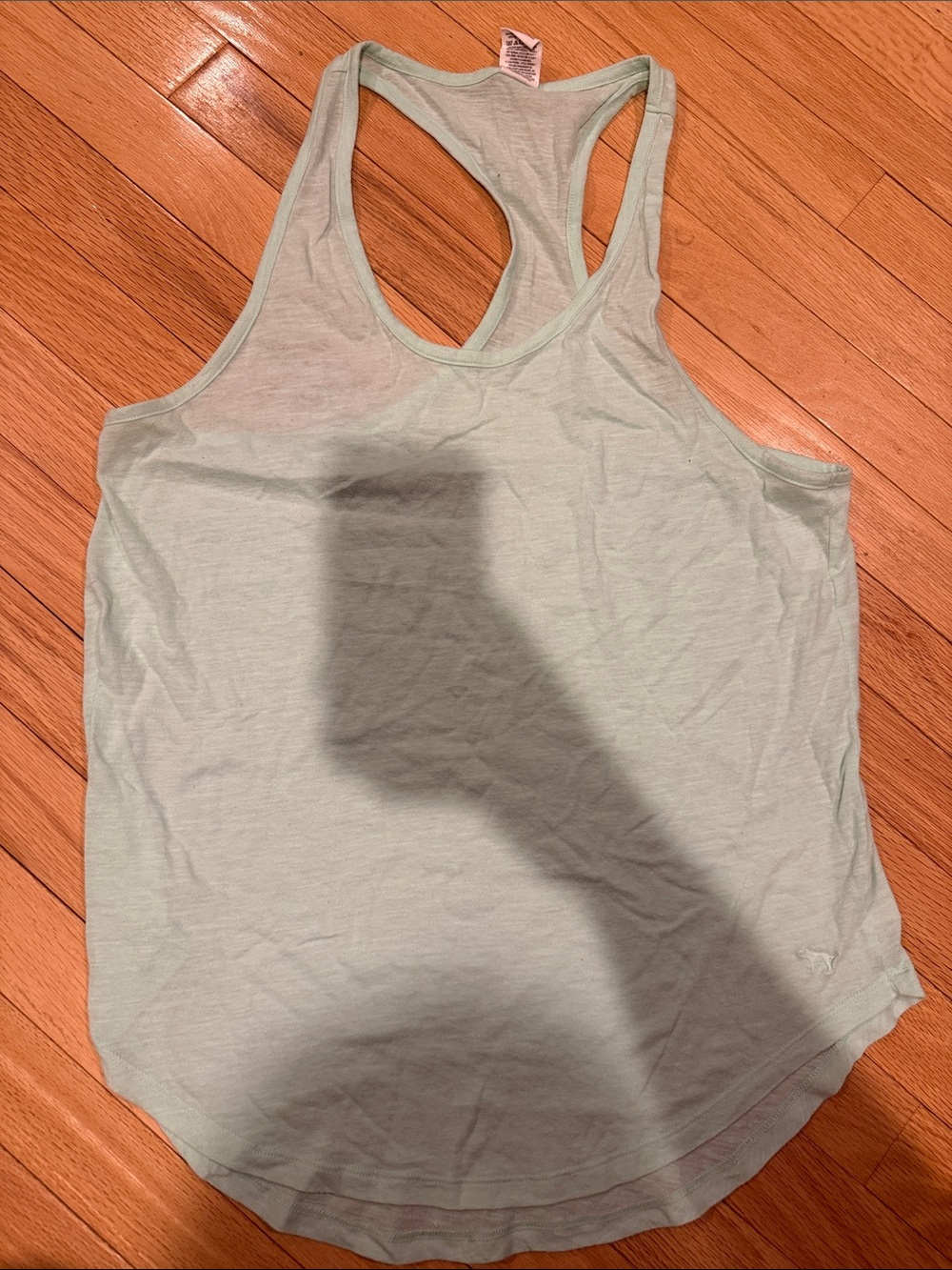 Women’s large PINK (Victorias secret) Light Mint Racerback Tank Top